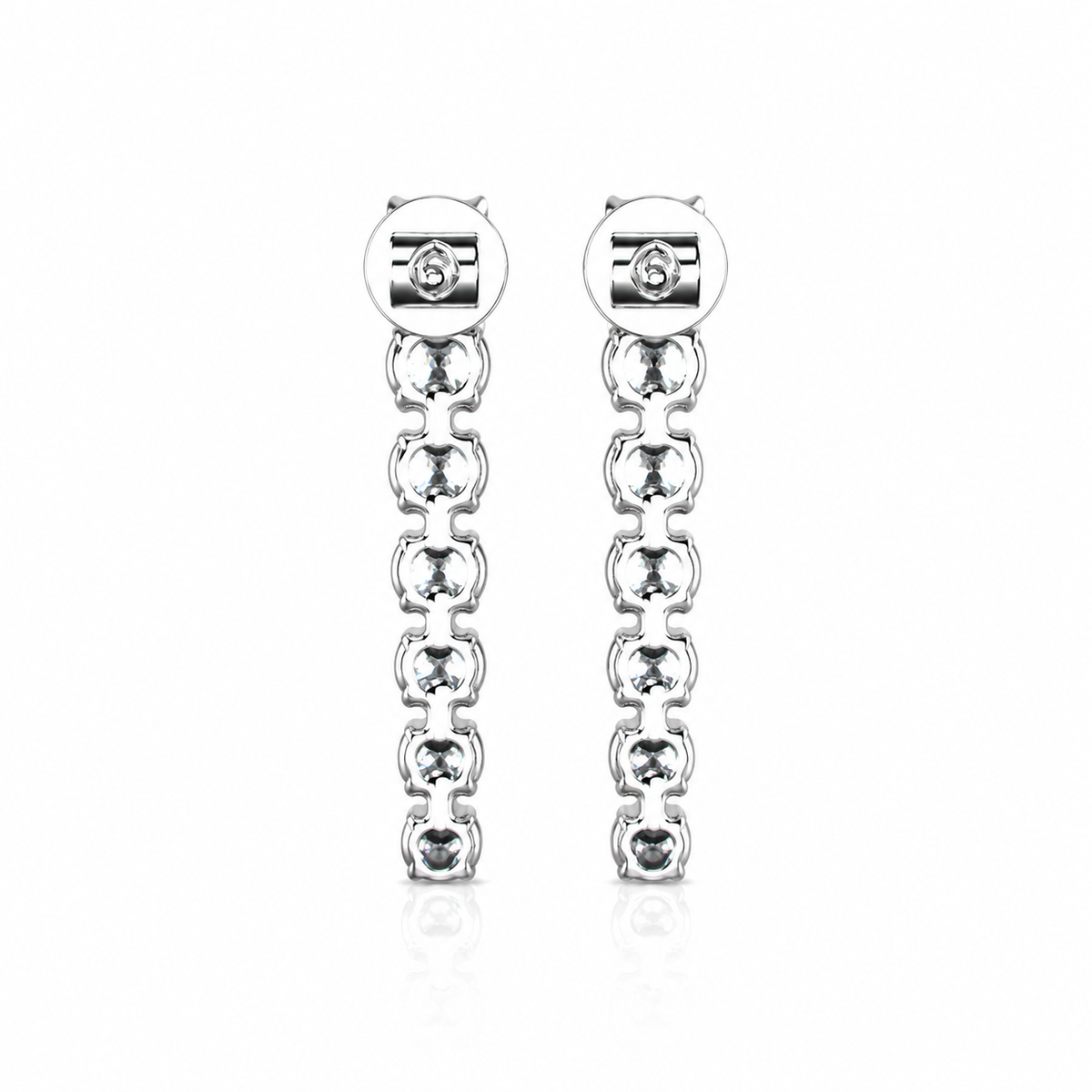 Round Diamond Danglers Earrings