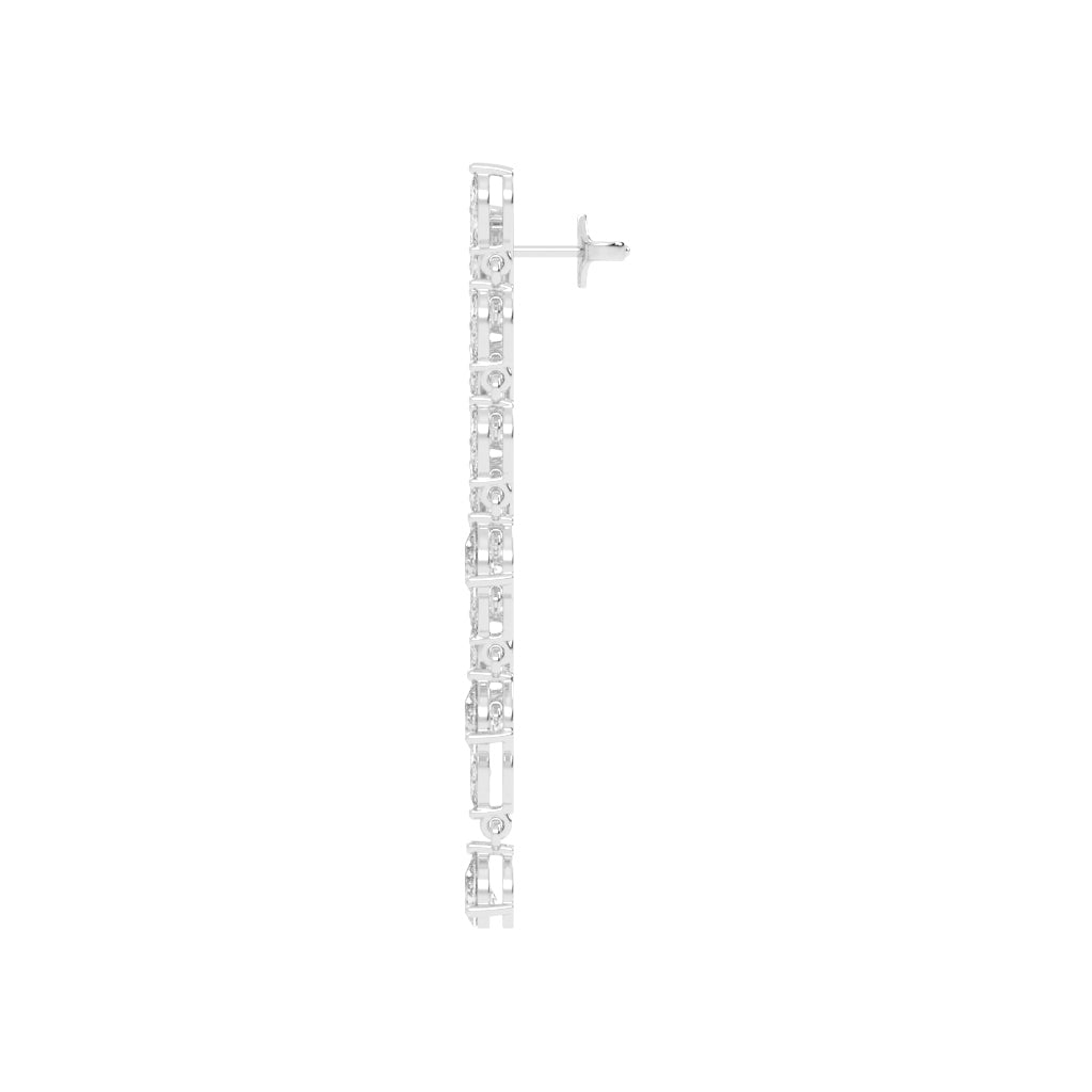 Cascading Pear & Marquise Drop Earrings