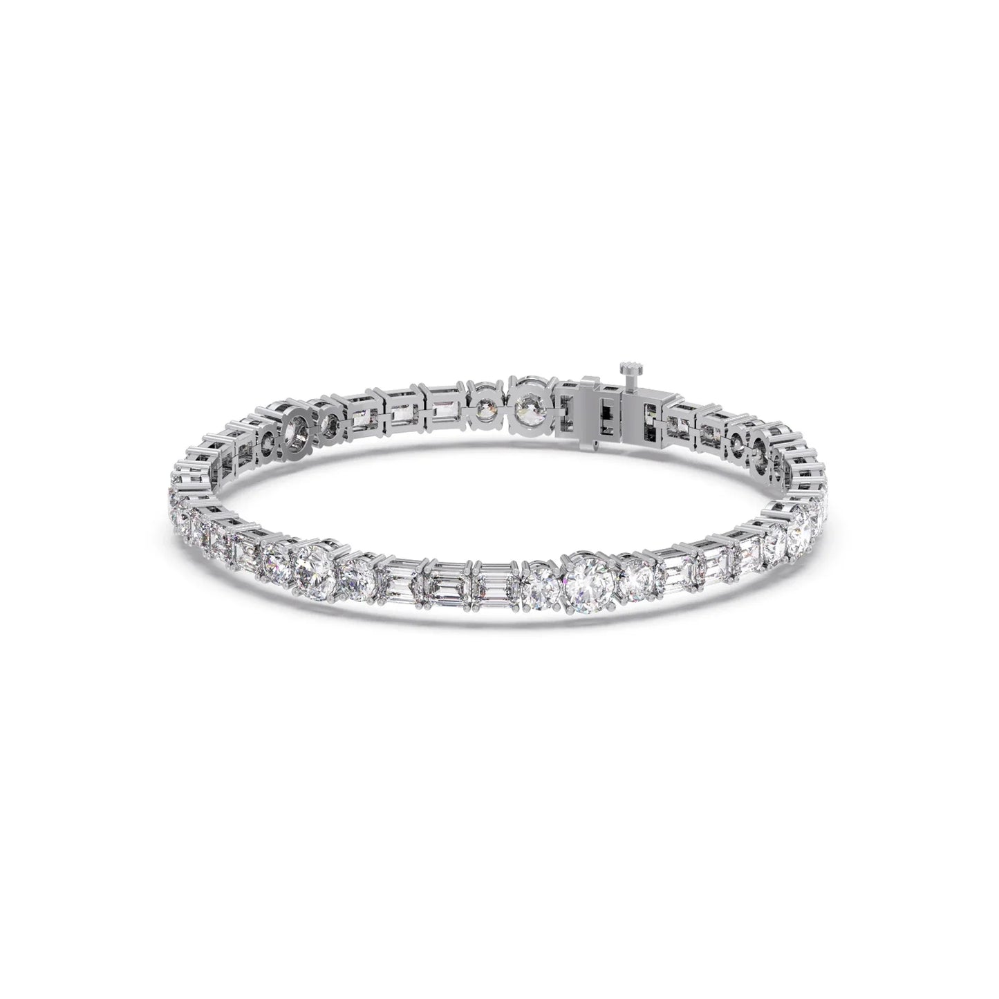10.12 ct Duet Diamond Tennis Bracelet