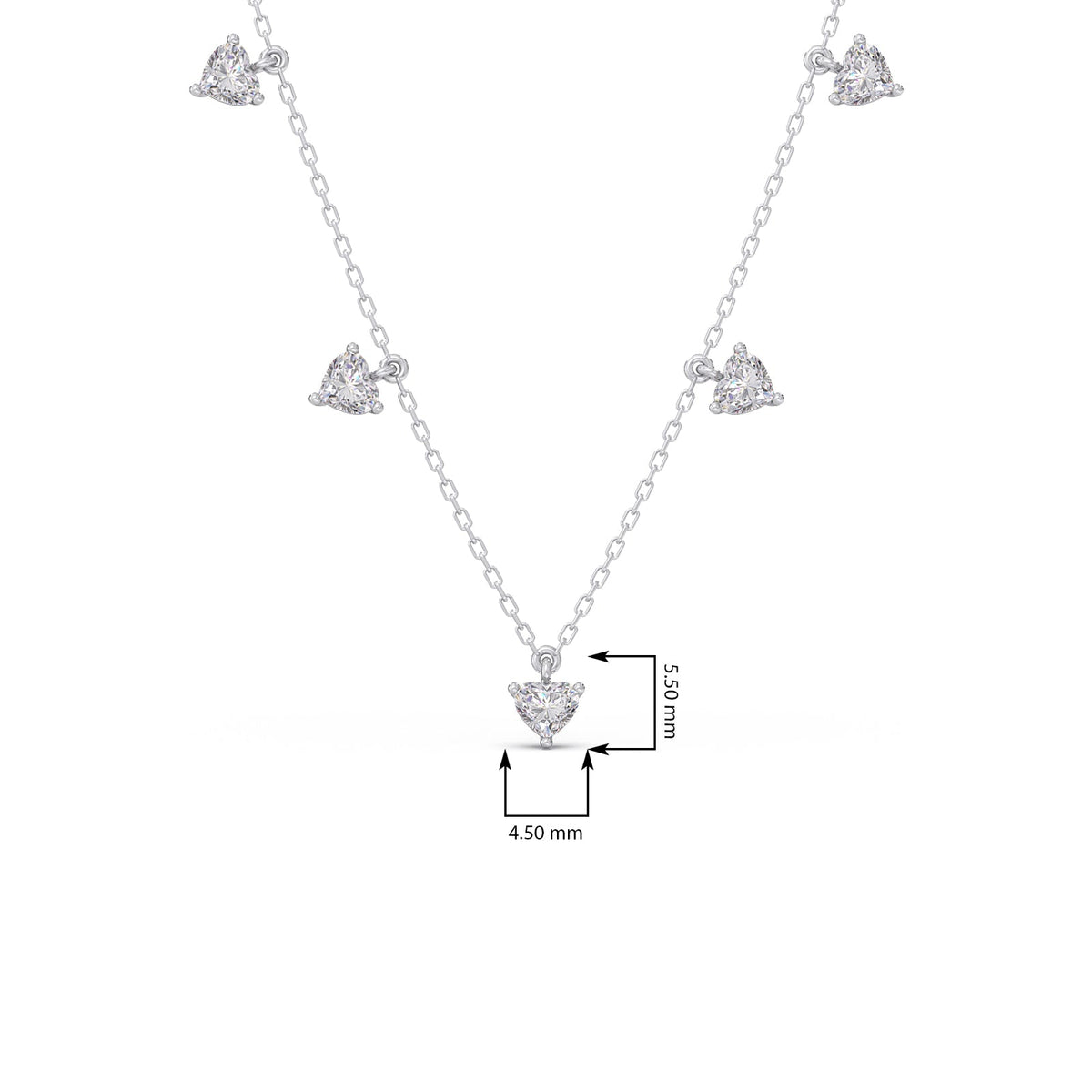 Stardust Heart Diamond Necklace