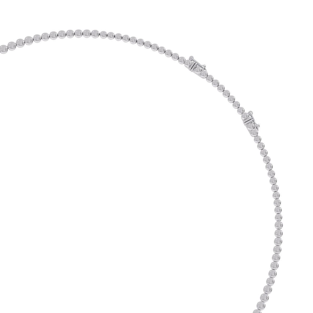 3 ct Sparkling Round Diamond Tennis Necklace