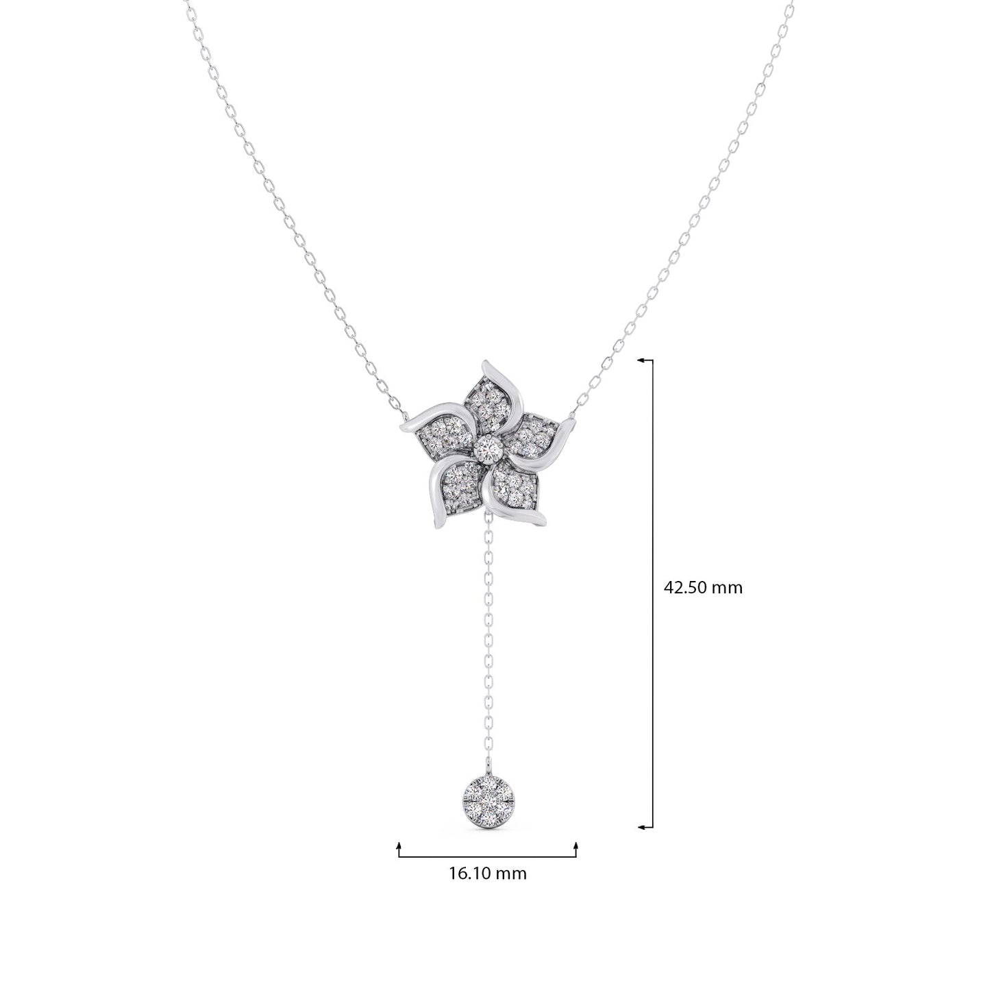 Flywheel Cluster Diamond Necklace