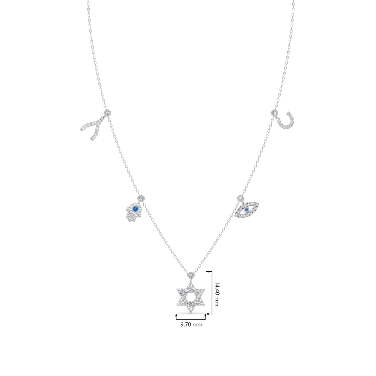 Mystic Five Charms Necklace