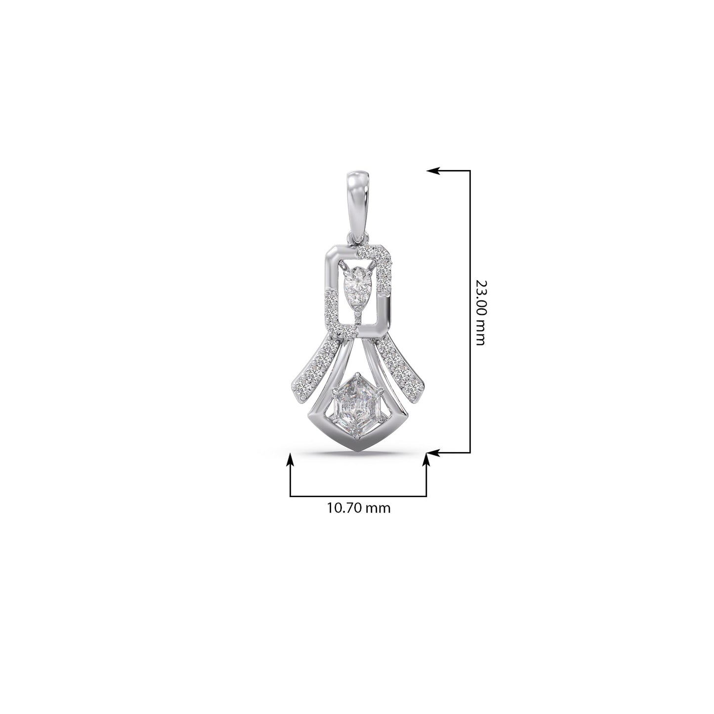 Hexa Grace Diamond Pendant