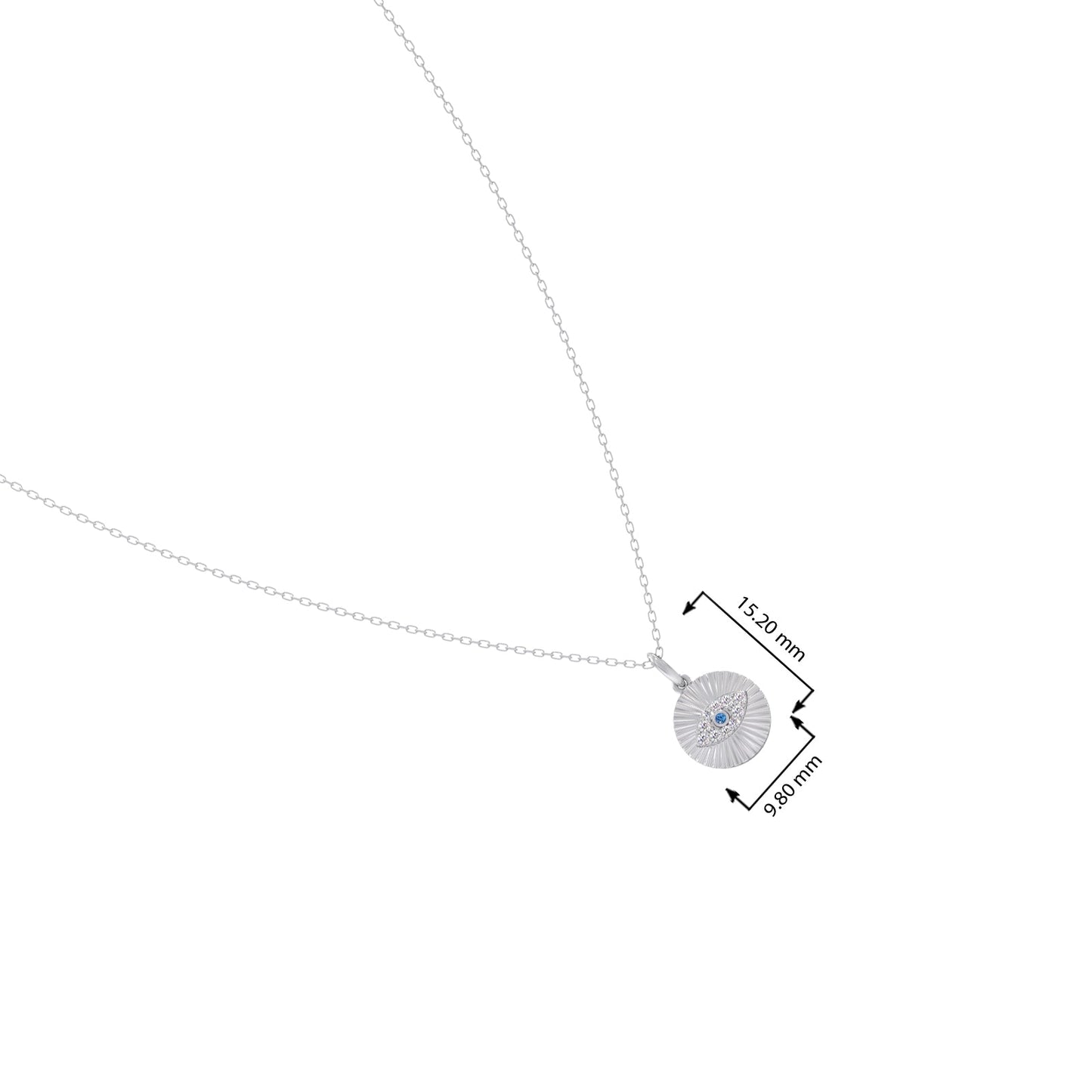 Round Diamond Medallion Pendant