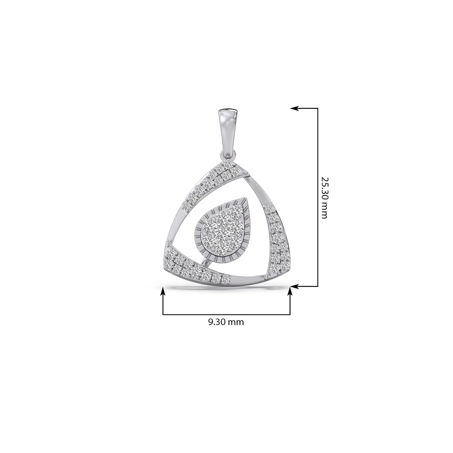 Halo Petal Pendant Necklace