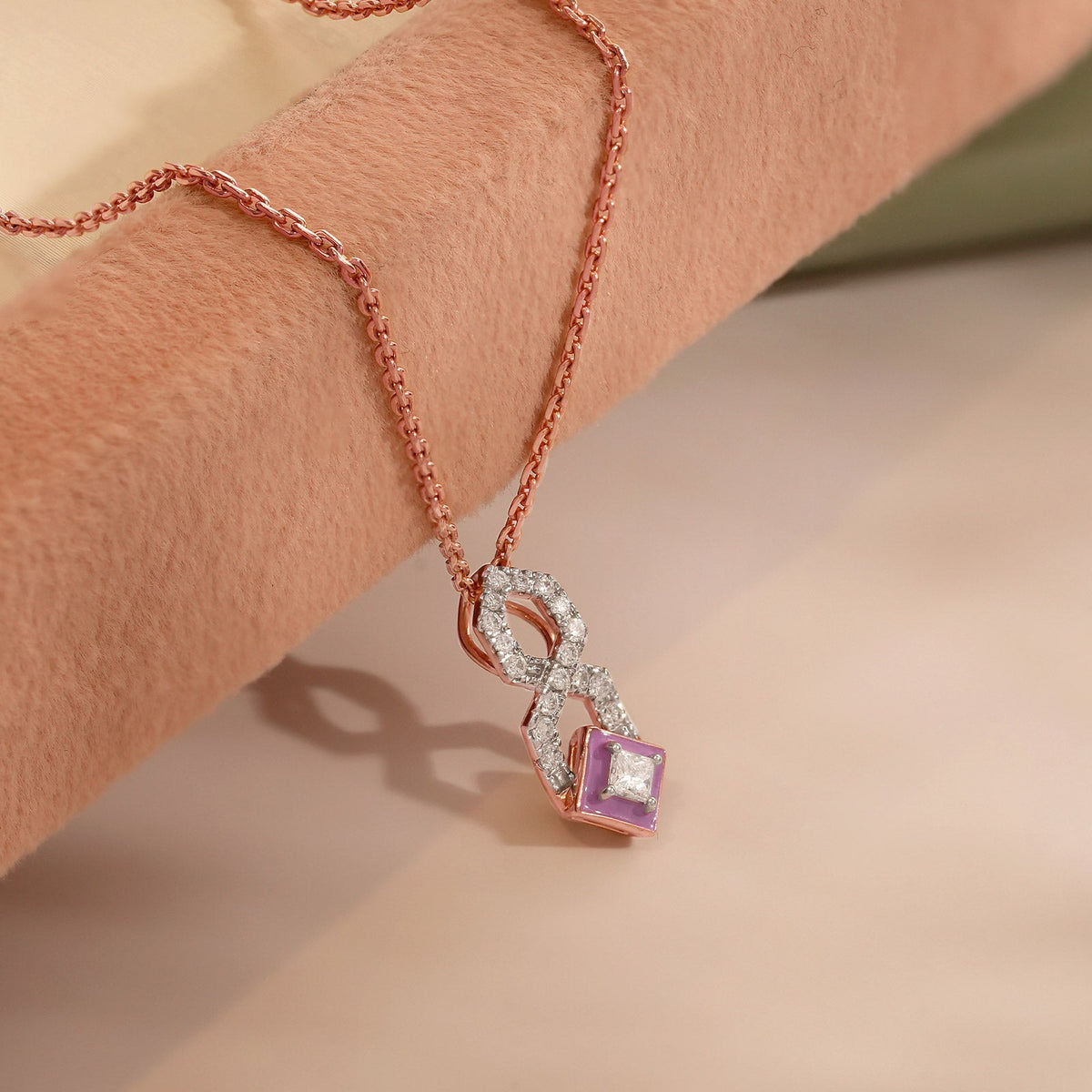 Cotton Candy HexDiamond Necklace