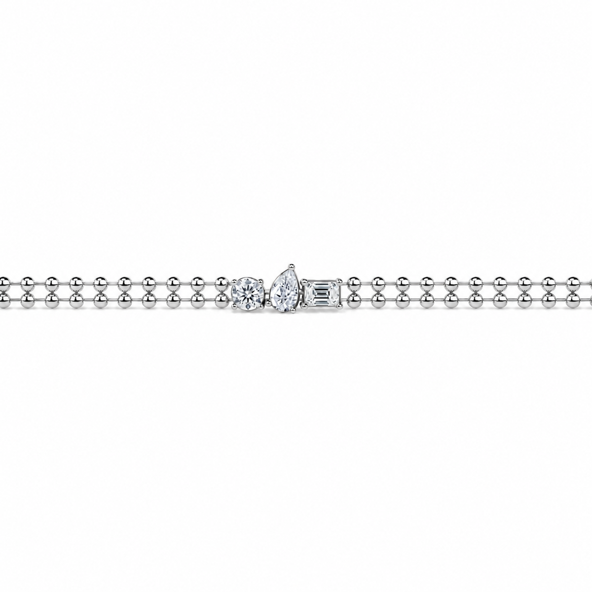 Multi Shape Diamond Trio Bracelet