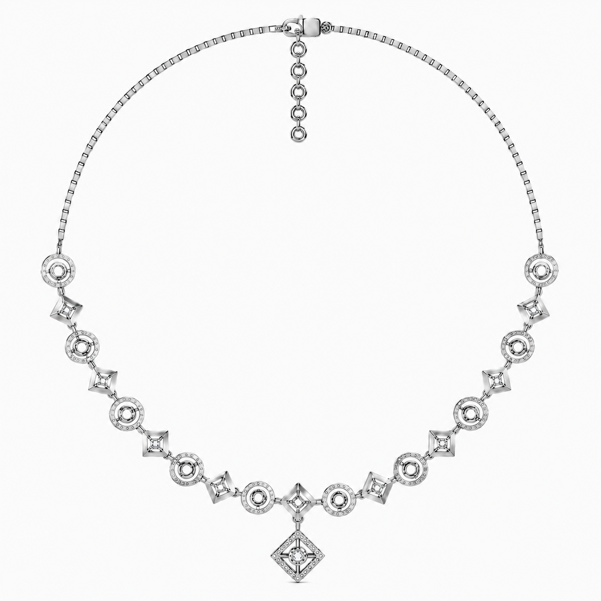 The Lorienne Round Diamond Necklace