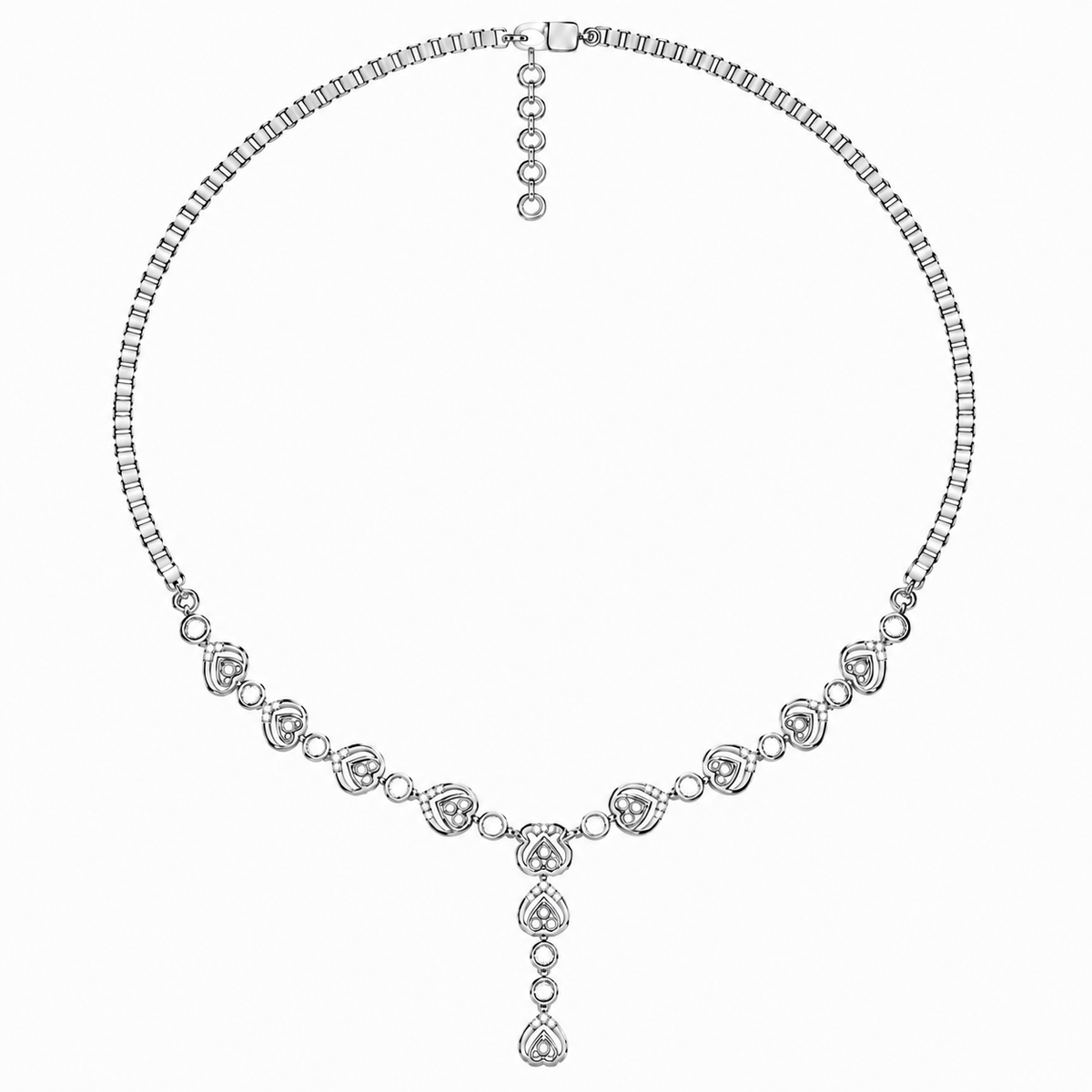 The Ginevra Round Diamond Necklace