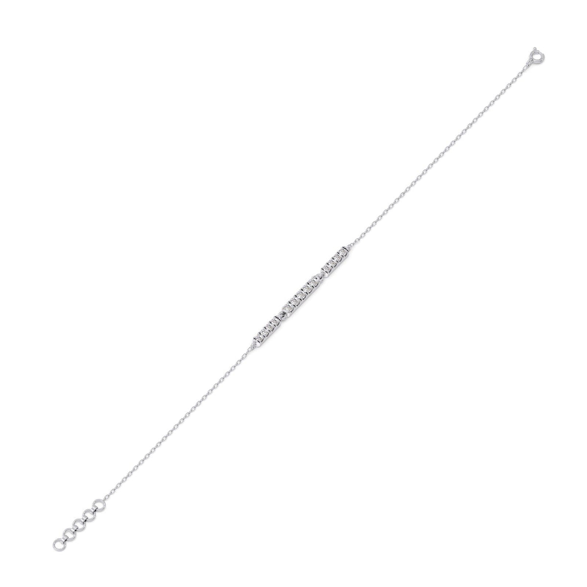 Sequence Diamond Chain Bracelet