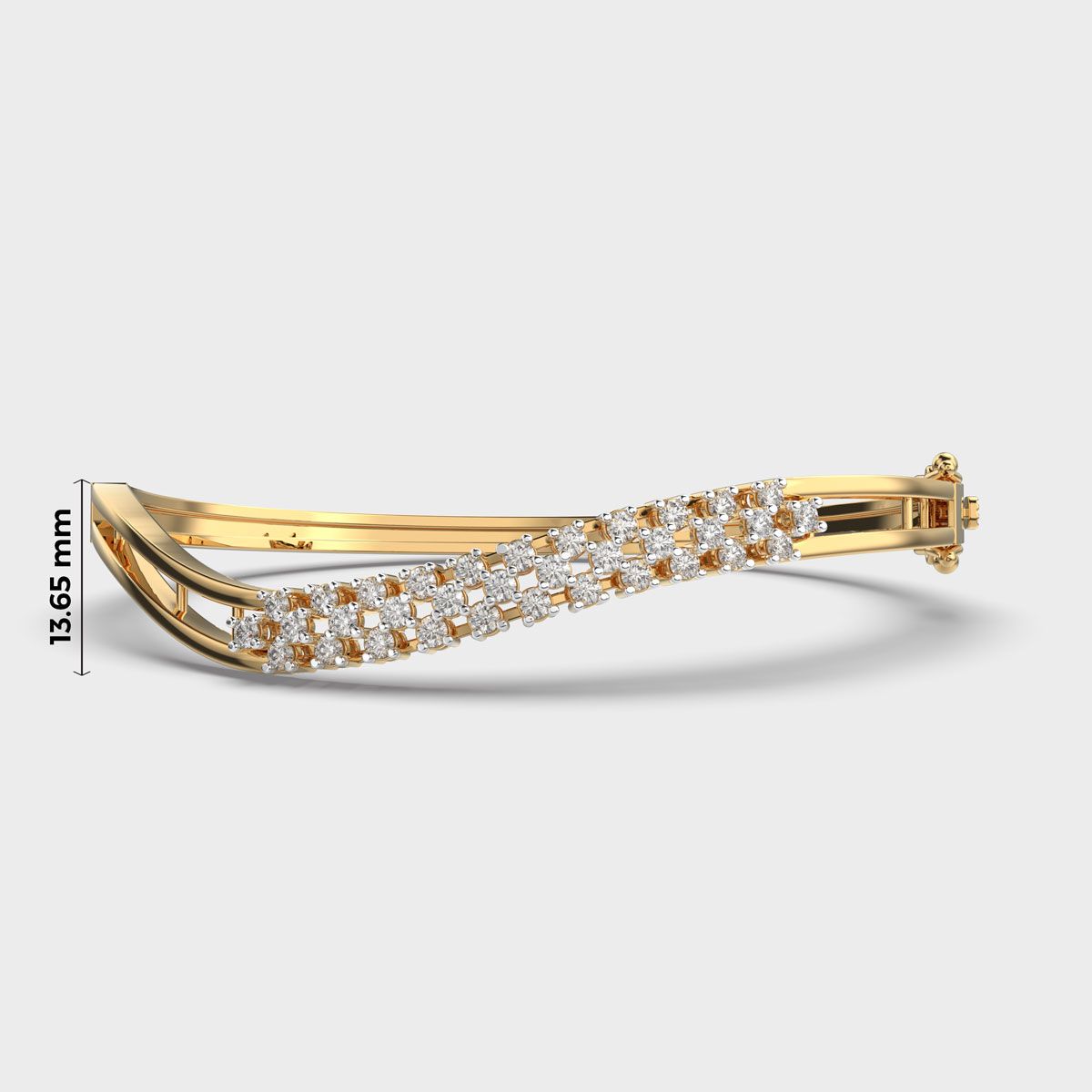 Serenade Wave Glam Diamond Bracelet