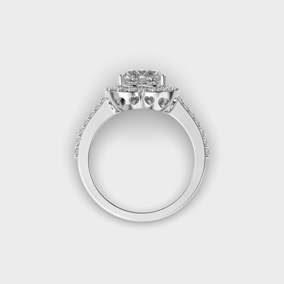 She Said Yes Heart Diamond Ring - View 9