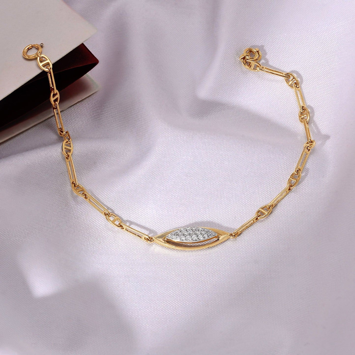 Lumina Marquise-Link Diamond Chain Bracelet