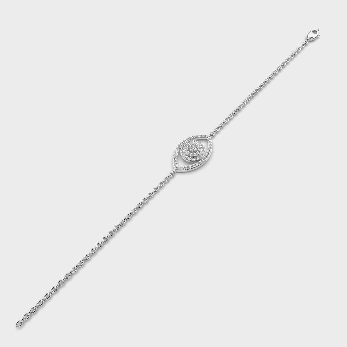 Classic Evil Eye Diamond Bracelet
