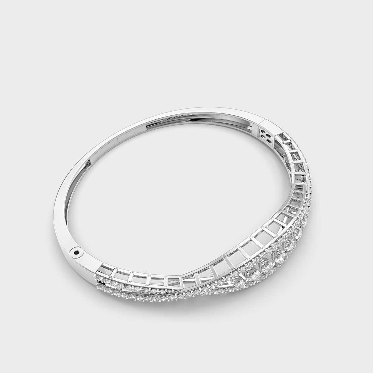 Waves of Harmony Diamond Cluster Bracelet