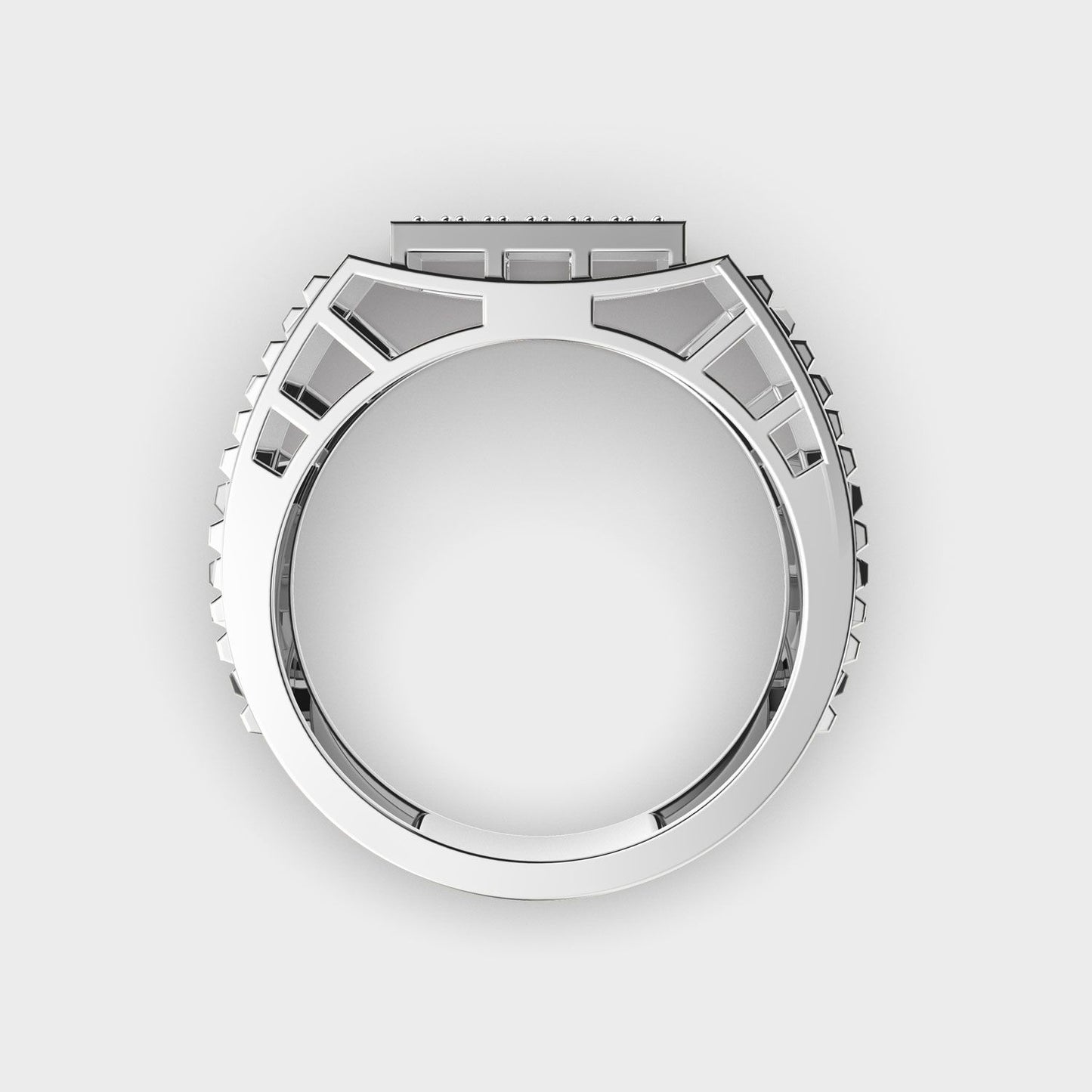 Crowned Hero Diamond Ring For Men - View 9