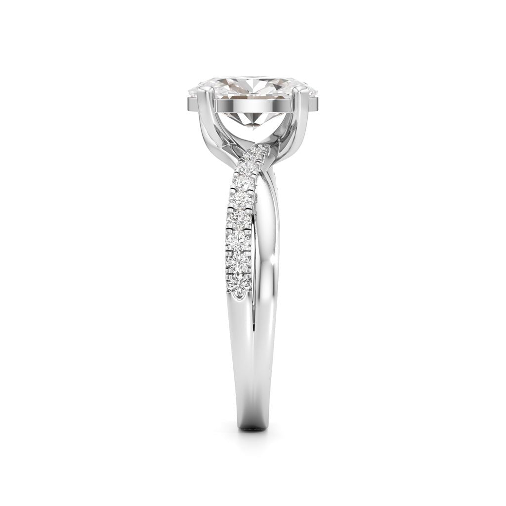 Celeste Oval Solitaire Ring