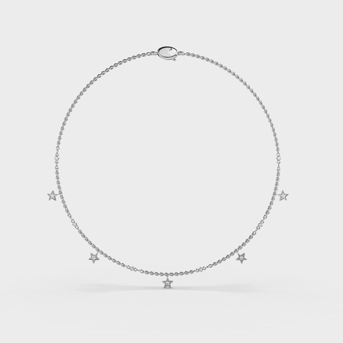 My Sweetheart Stars Diamond Necklace