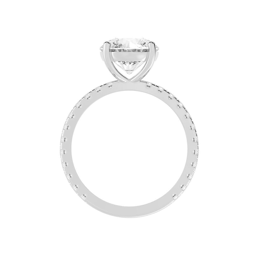 Elysian Crown Solitaire Ring