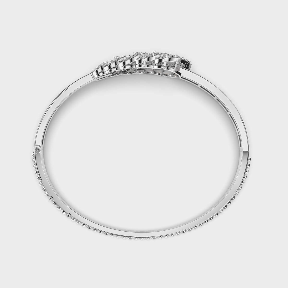 Dazzling Fern Foliage Diamond Bracelet