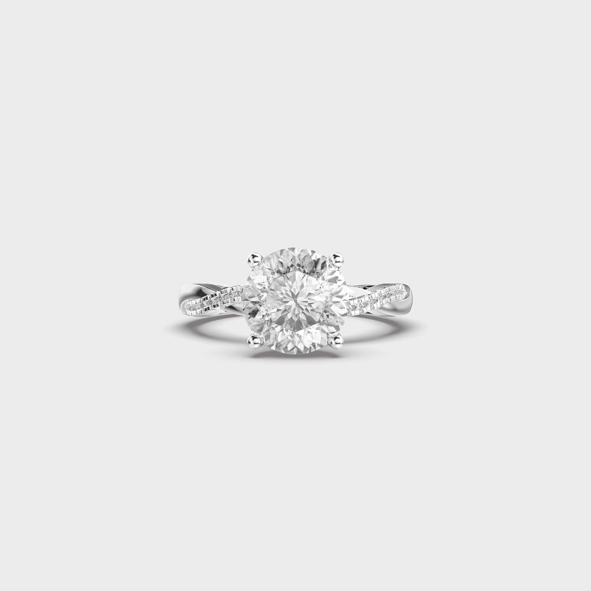 Twisted Curtsy Padma Cut Diamond Ring - View 37