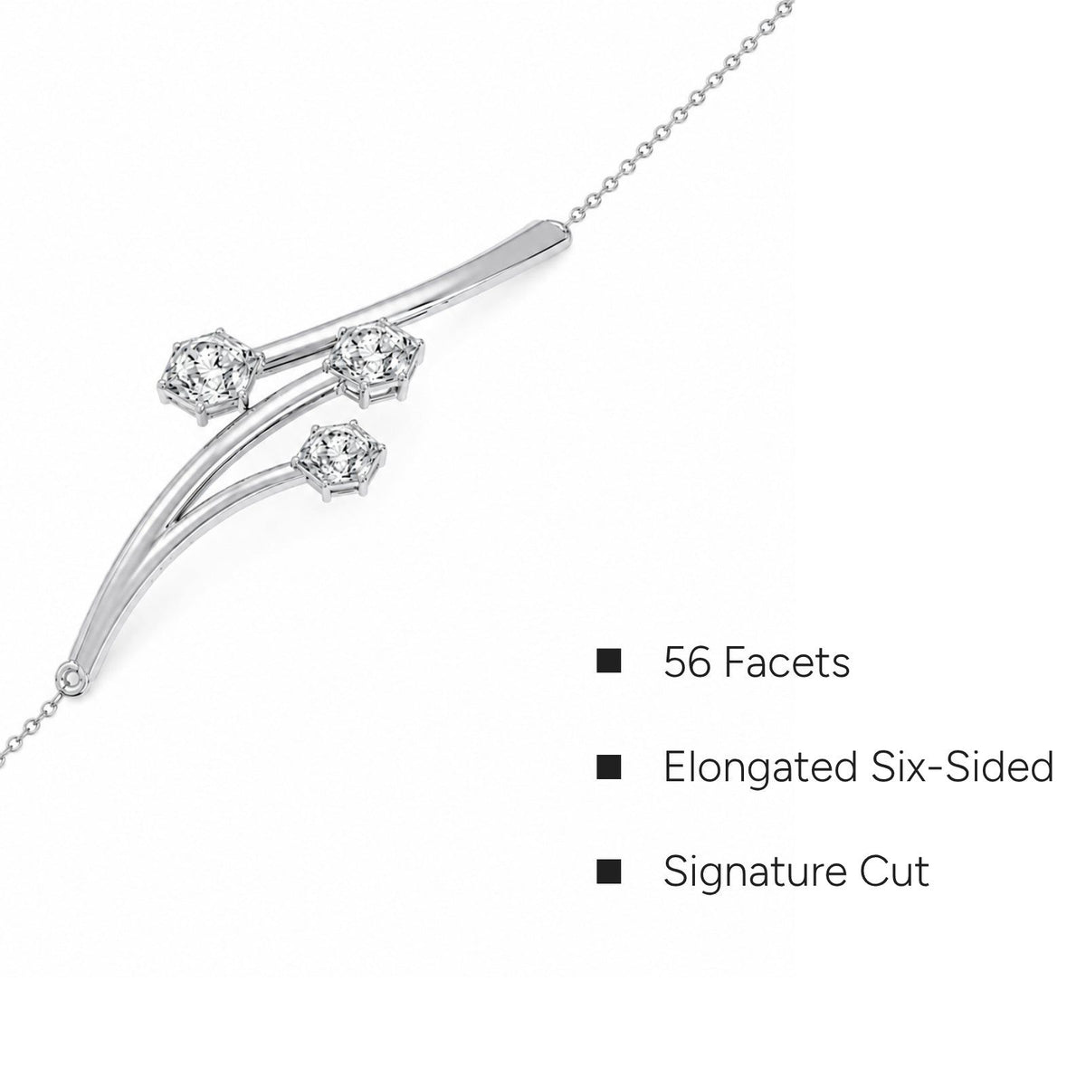 Hexa Twig Chain Bracelet