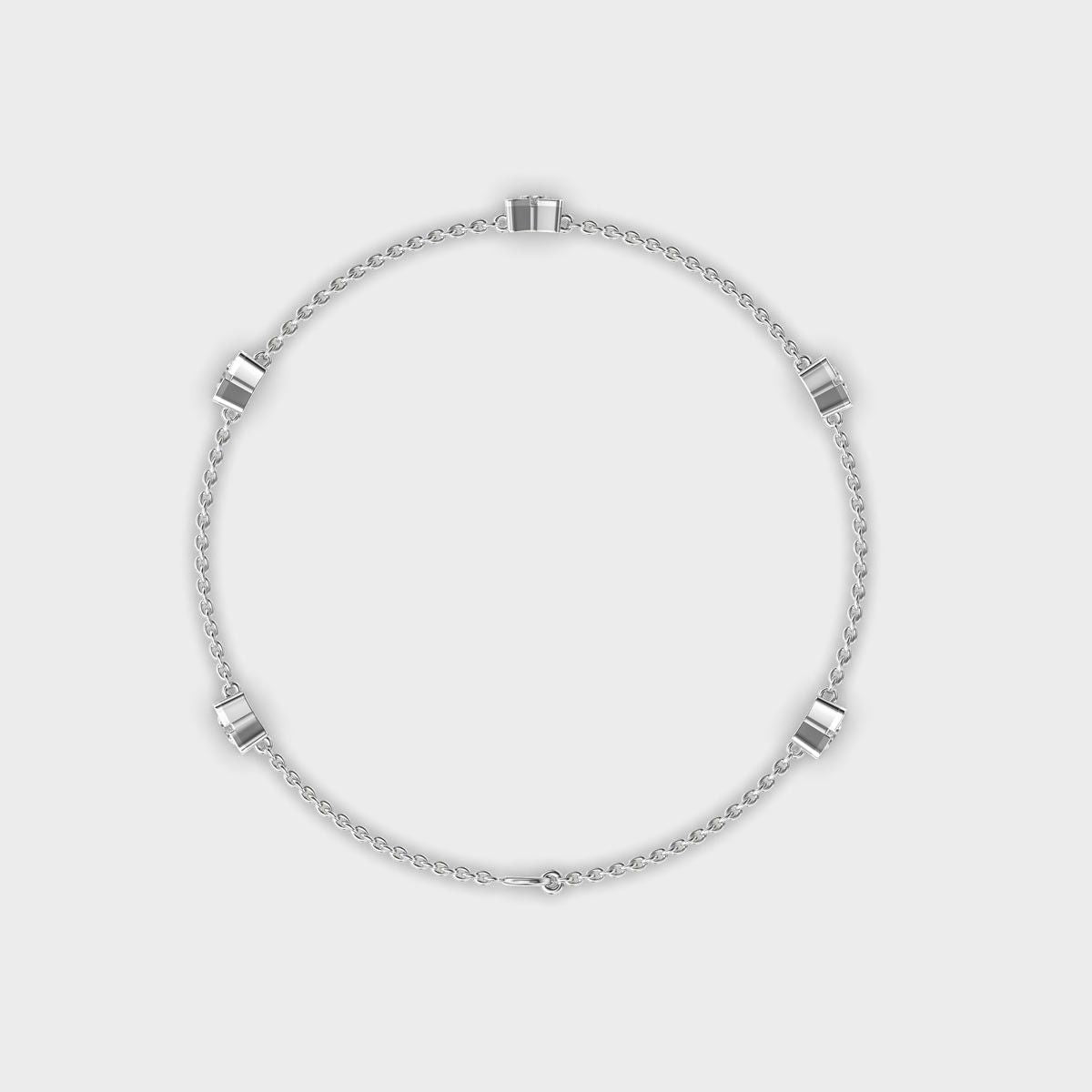 Roselle Beaded Diamond Bracelet