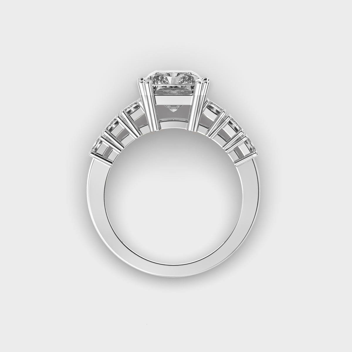Manhattan Chic Radiant Cut Diamond Ring - View 13
