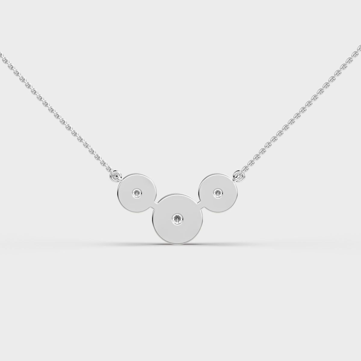 Eternal Circle of Three Diamond Necklace