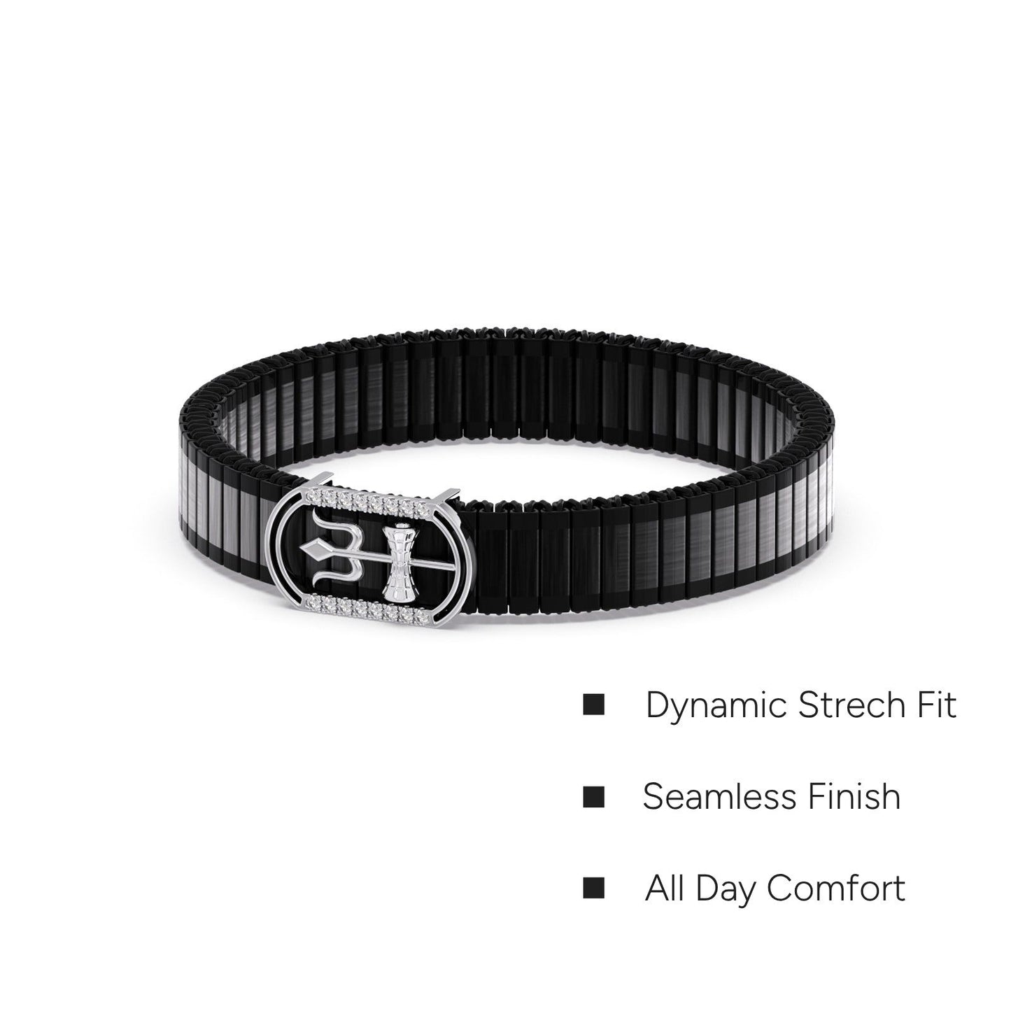 Iconic Shiva Diamond Men's Bracelet