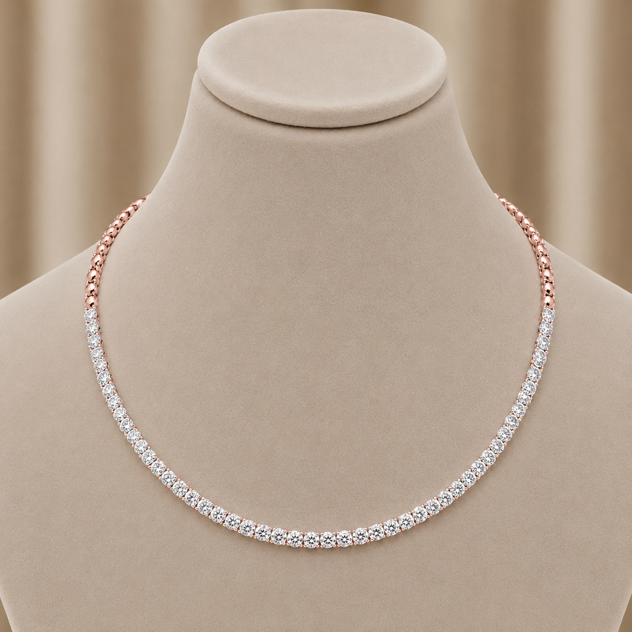 Romantic Aura Diamond Cluster Necklace