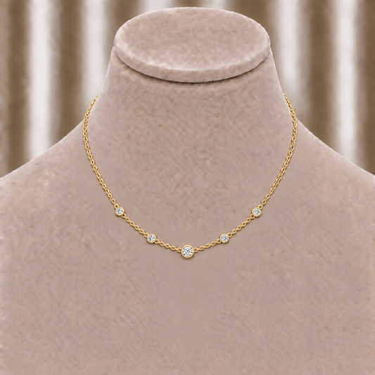 Blushing Sparkle Diamond Necklace