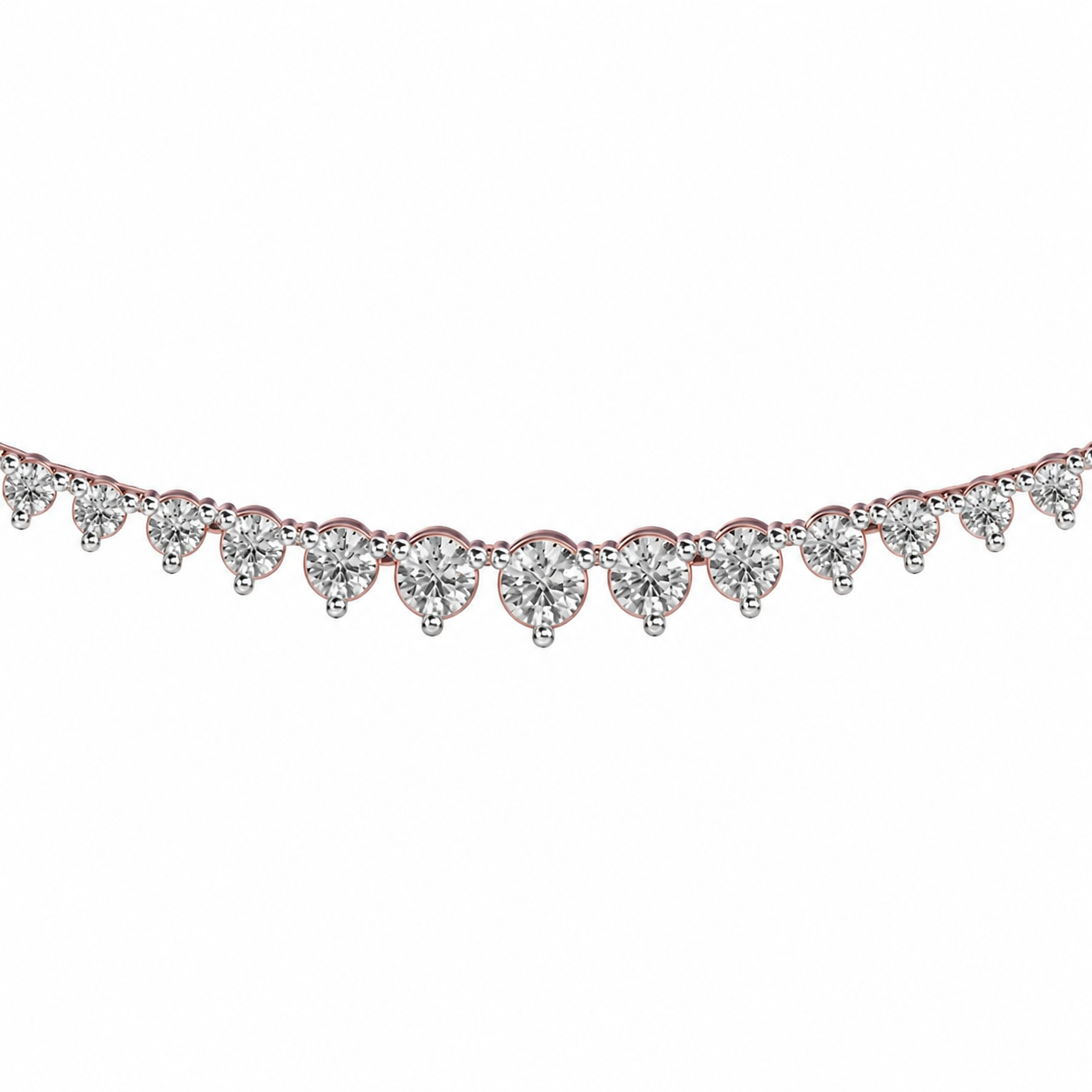 Queens Diamond Cluster Necklace For Women