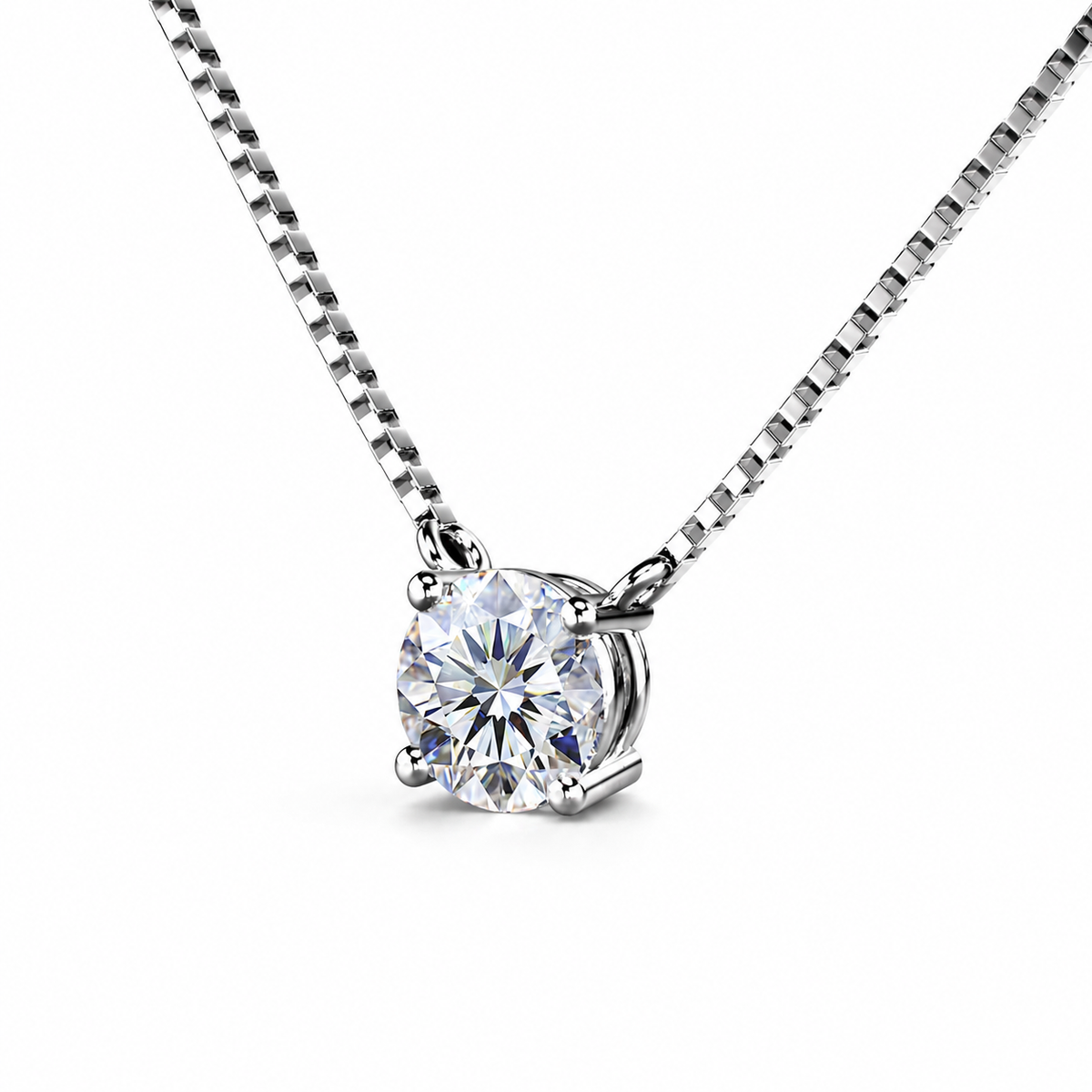 0.5Ctw Dazzling Solitaire Bloom Necklace