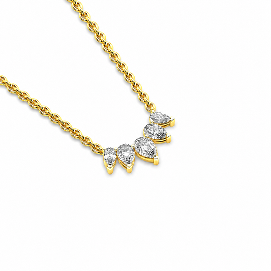 Erica Pear Shaped Diamond Necklace