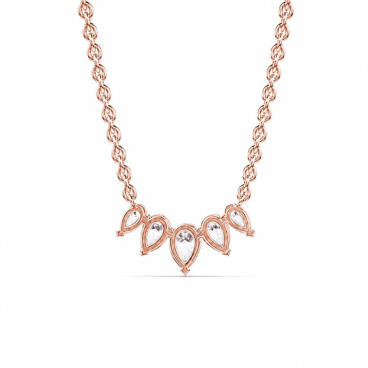 Erica Pear Shaped Diamond Necklace