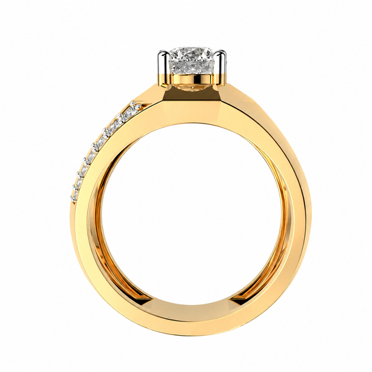Minimal Brilliance Men's Diamond Band Ring