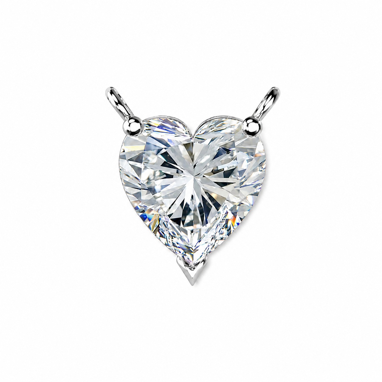 Heart Shaped Solitaire Necklace