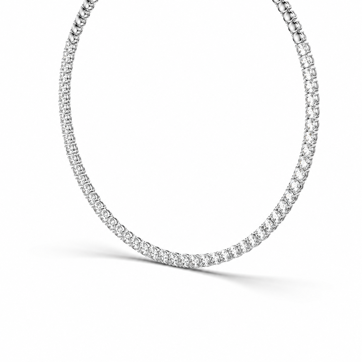 Romantic Aura Diamond Cluster Necklace