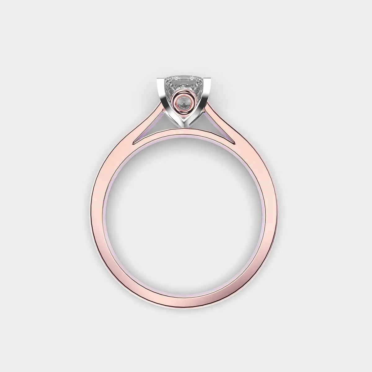 Princess Cut Solitaire Diamond Ring