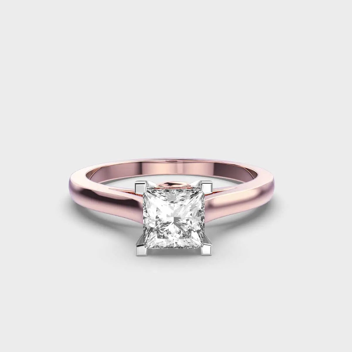 Princess Cut Solitaire Diamond Ring