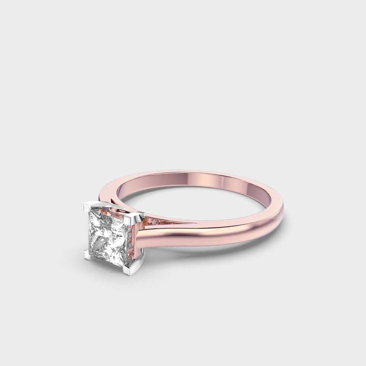 Princess Cut Solitaire Diamond Ring