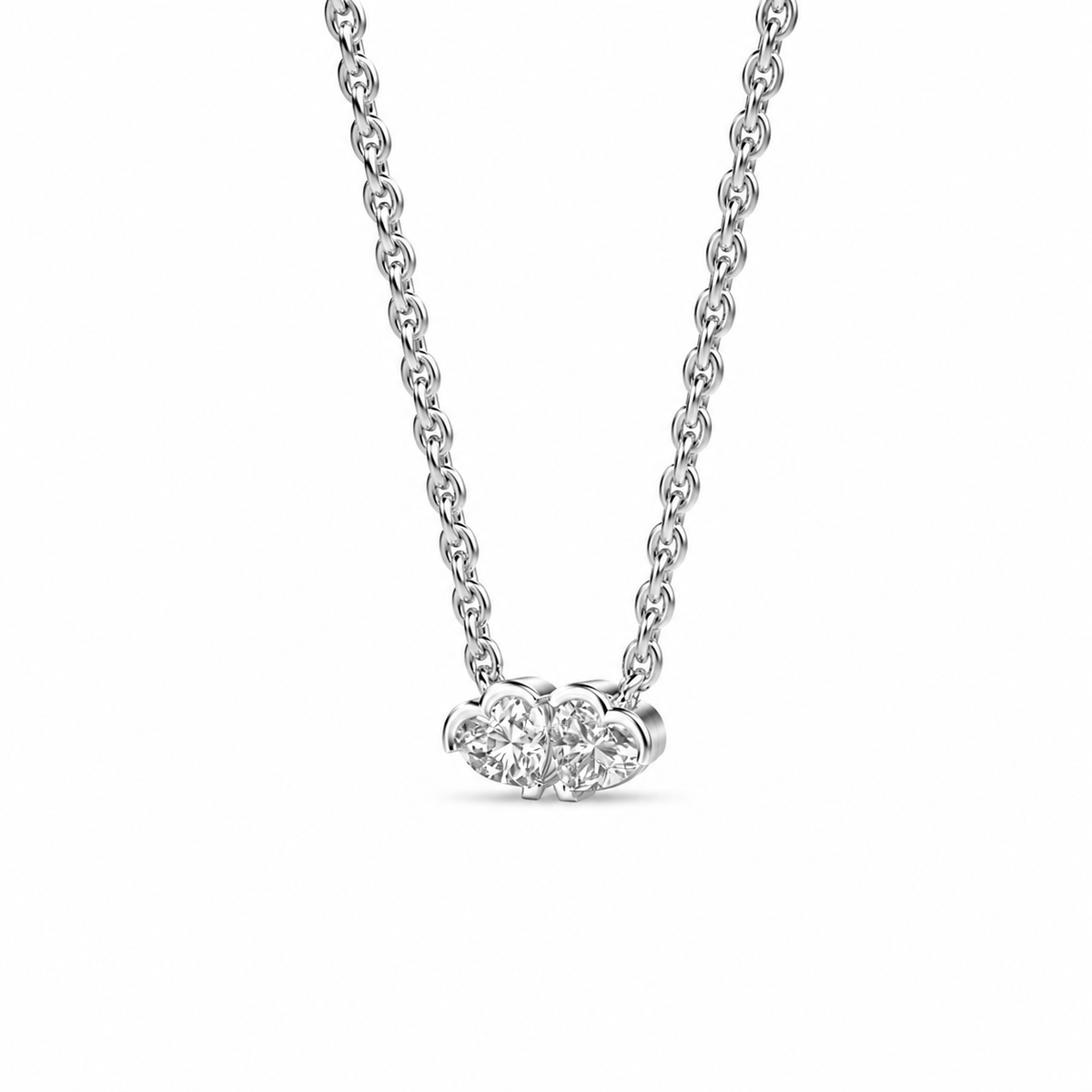 Heart Toi Et Moi Diamond Pendant (With Chain)