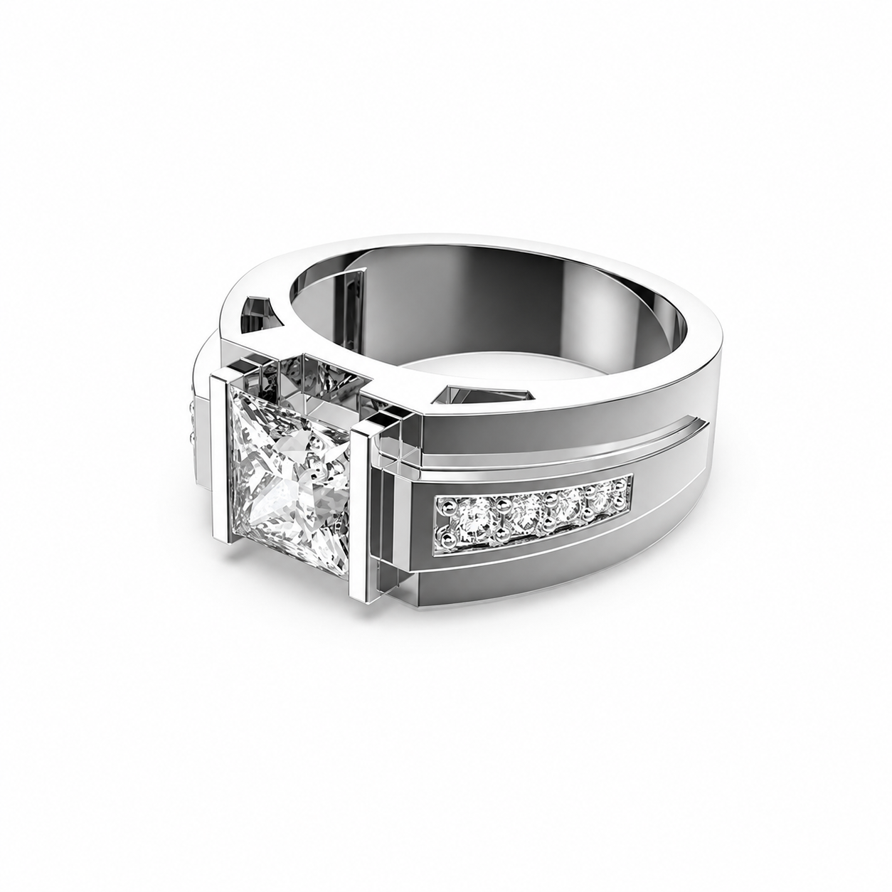 Imperial Square Diamond Ring for Men
