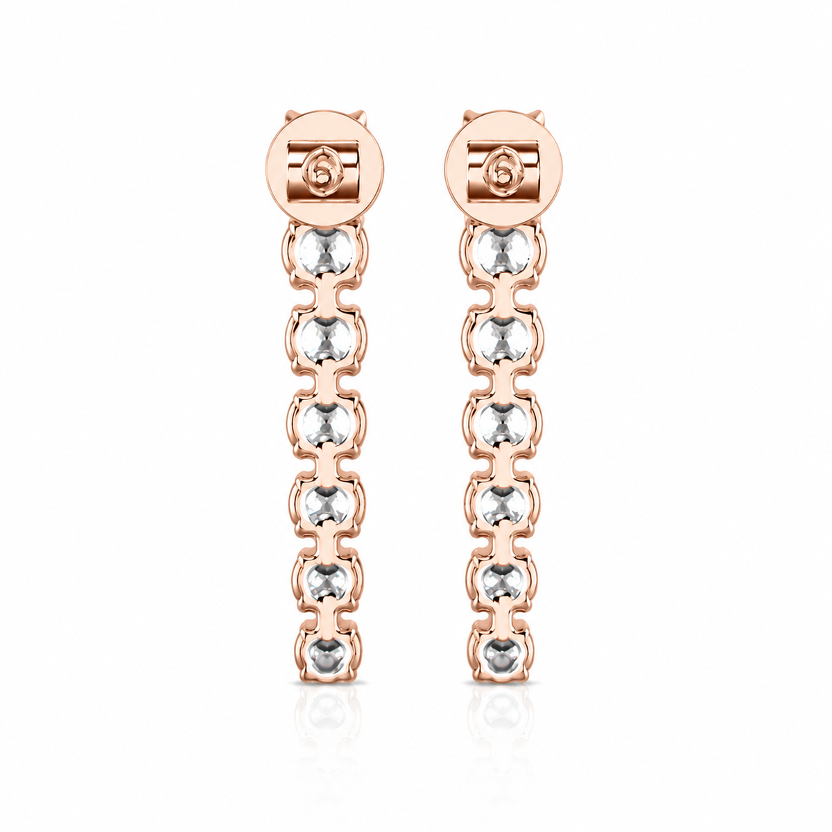 Round Diamond Danglers Earrings