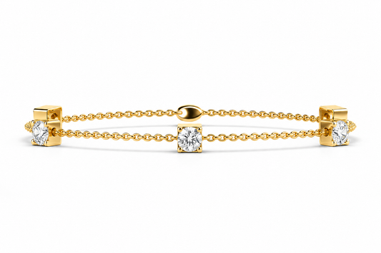 Roselle Beaded Diamond Bracelet