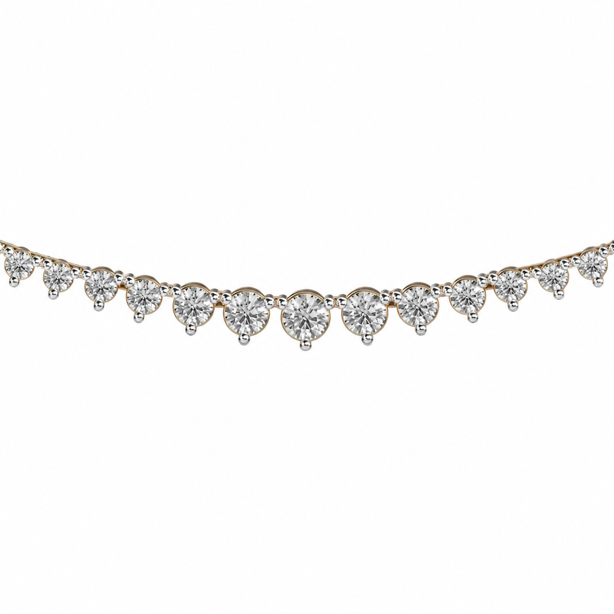 Queens Diamond Cluster Necklace For Women