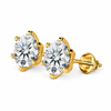 1 Carat Round Solitaire Stud