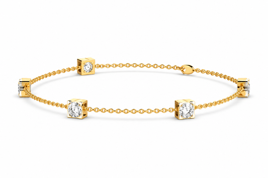 Roselle Beaded Diamond Bracelet